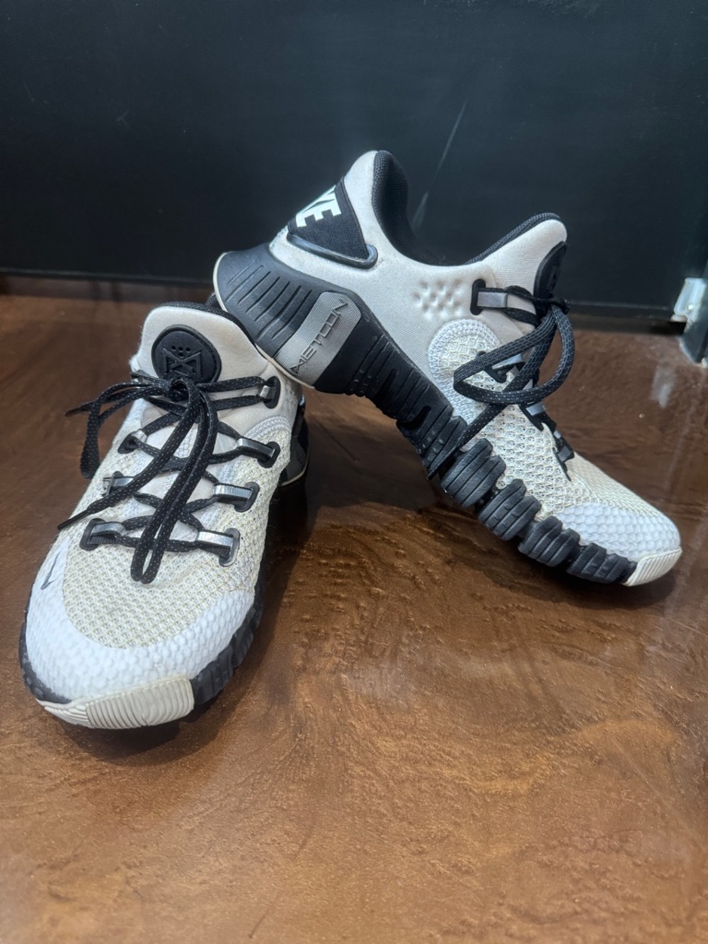 Nike Black & White Metcon Sneakers